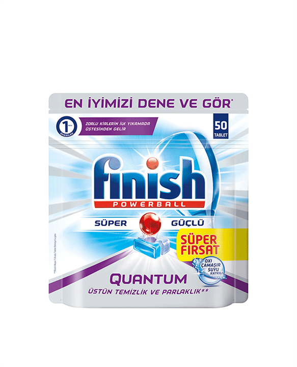 قرص ماشین ظرفشویی فینیش (finish) کوانتوم 50 عددی اکسیژنه